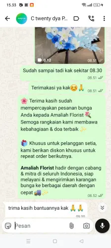 Testimonial Standing Flower aceh besar