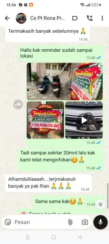 Testimonial Papan Bunga aceh besar