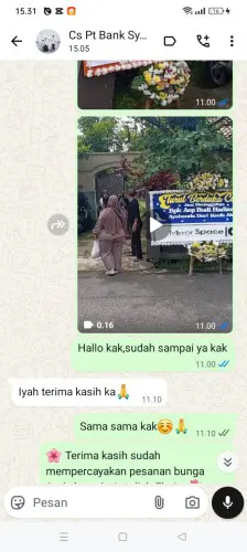 Testimonial Papan Bunga aceh besar